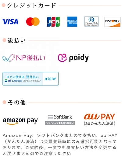 メデリピルの支払い方法